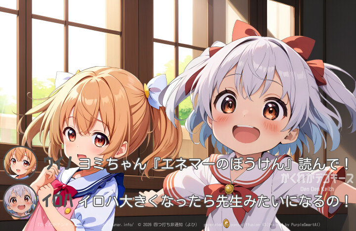 ウイノ（左）とイロハ（右）